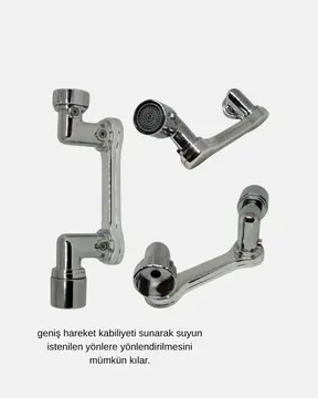 Dönebilir Musluk Başlığı – Lavabo Temizliği ve El-Yüz Yıkamada Maksimum Rahatlık