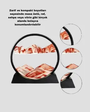 Dekoratif Kum Saati – Şık Masa Üstü Aksesuar Dayanıklı Malzeme Modern ve Klasik Tasarım
