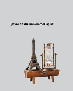 Masa Üstü Ahşap Kum Saati – Dekoratif Dayanıklı ve Şık