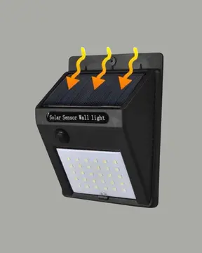 144 LED'li Geniş Aydınlatma Alanına Sahip Güneş Enerjili Güvenlik Lambası