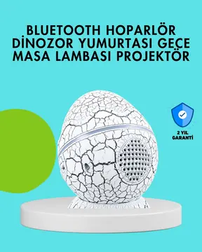 Dinozor Yumurtası Tasarımlı Gece Lambası – Müzik ve Işık Senkronizasyonlu