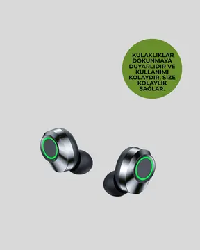 Metal Kasa Bluetooth Kulak İçi Kulaklık – Net Çağrı Güçlü Bağlantı