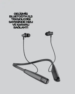 Y12 Bluetooth Boyun Bantlı Kulaklık – 100 Saat Pil Bluetooth 5.3 Dokunmatik Kontrol