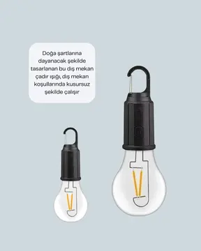 Akıllı Sensörlü USB Şarjlı Kamp Lambası