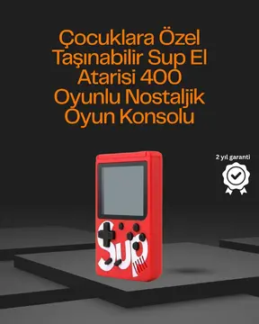 3 İnç Ekranlı Klasik Oyunlu El Konsolu