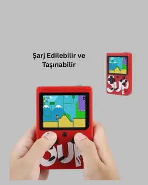 TV Bağlantılı Şarjlı Retro Oyun Konsolu
