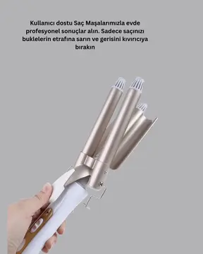Hızlı Isınan Şarjlı Saç Kıvırıcı Maşa