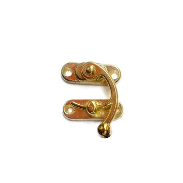 Yay Gözü, Ahşap Kutu Klipsi - Küçük 28x33 Mm, Sarı, 1 Adet