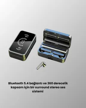 S20 Kablosuz Kulaklık – 360° Surround Stereo Ses Sistemi ile Derin Ses Deneyimi