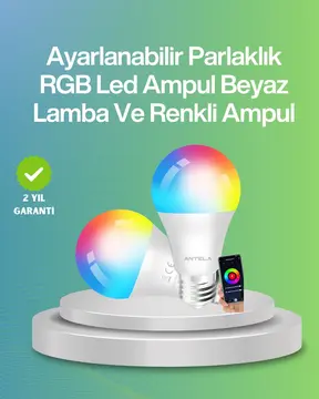 Uzaktan Kumandalı Akıllı LED Ampul Enerji Tasarruflu