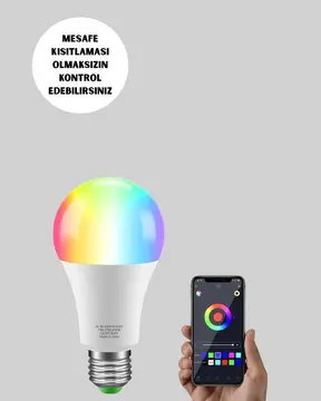 RGBW Teknolojili Akıllı LED Ampul Zamanlayıcılı