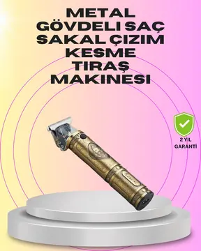 Güçlü Motorlu 4 Kılavuz Taraklı Kompakt Saç Kesme Makinesi – Uzun Pil Ömürlü