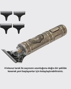 Kompakt Tasarımlı Uzun Pil Ömürlü Saç Sakal Kesme Makinesi