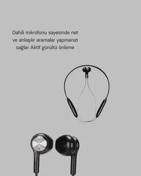 Bluetooth 5.0 ANC Kulaklık – Dokunmatik Kontrol Kristal Netliğinde Mikrofonlu