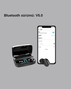 A10s TWS Bluetooth 5.0 Kulaklık – Powerbank’li Şarj Kutusu Dokunmatik Kontrol Gerçek Stereo