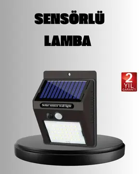 Solar LED Bahçe Aydınlatma – Hareket Sensörlü Güneş Paneliyle Şarj Olan IP65 Dayanıklı