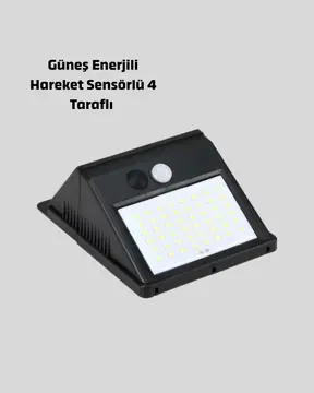 Solar LED Bahçe Aydınlatma – Hareket Sensörlü Güneş Paneliyle Şarj Olan IP65 Dayanıklı