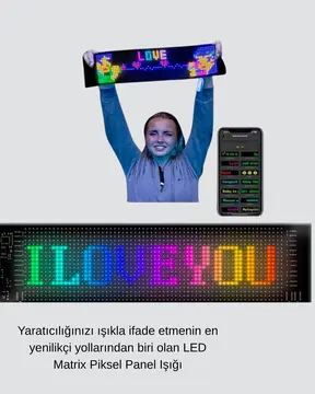 Akıllı LED Matrix Panel – USB Bağlantılı Kaydırmalı Yazı ve Animasyon Desteği