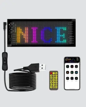 Akıllı LED Matrix Panel – USB Bağlantılı Kaydırmalı Yazı ve Animasyon Desteği