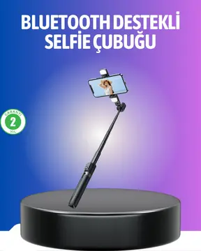 Bluetooth Selfie Çubuğu – Uzaktan Kumandalı