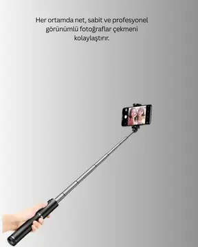 Bluetooth Selfie Çubuğu – Uzaktan Kumandalı