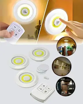 Uzaktan Kumandalı 3’lü Ayarlanabilir Spot LED Işık Seti