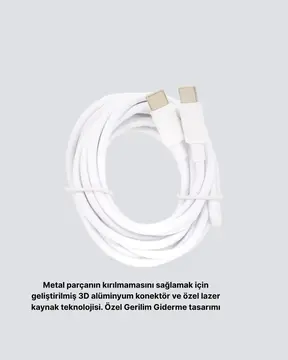 Yüksek Hızlı 30W 5.0A Type-C Kablo Şarj