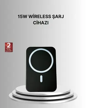360° Döner Başlıklı MagSafe Araç Telefon Tutucu 15W Güvenli Kablosuz Şarj