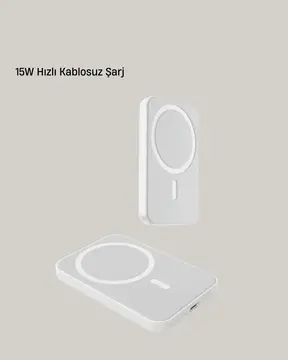 360° Döner Başlıklı MagSafe Araç Telefon Tutucu 15W Güvenli Kablosuz Şarj