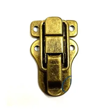 Sandık, Kutu Klipsi, Ön Kilidi - 72x40mm, Antik, 1 Adet