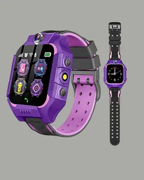 S10 Mor Akıllı Çocuk Saati Geçmiş Konum ve Acil Durum Uyarılı
