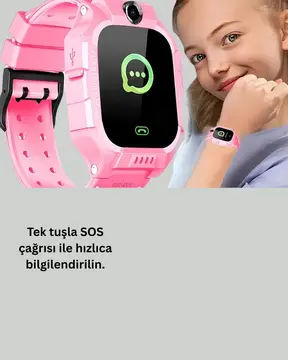 S10 Akıllı Çocuk Saati Anlık Konum ve Sesli Mesaj Destekli
