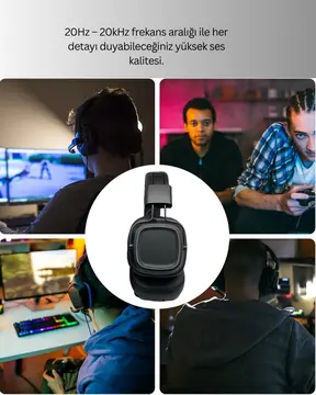 Deep Bass Destekli Kablosuz Katlanabilir Kulak Üstü Kulaklık