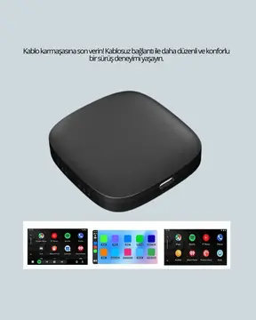 Kablosuz CarPlay ve Android Auto Dönüştürücü Adaptör