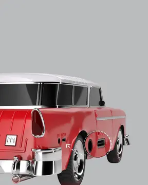 Retro Araba Şekilli Kablosuz Bluetooth Hoparlör