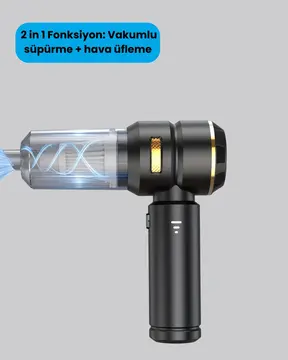 Araç İçi Derinlemesine Temizlik İçin Kompakt ve Ergonomik El Süpürgesi