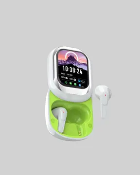 Kayar Kapaklı Şarj Kutusu Ve Dokunmatik Ekranlı Bluetooth Stereo Kulaklık