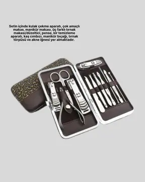 Tüm İhtiyaçlara Uygun Taşınabilir Manikür & Pedikür Seti