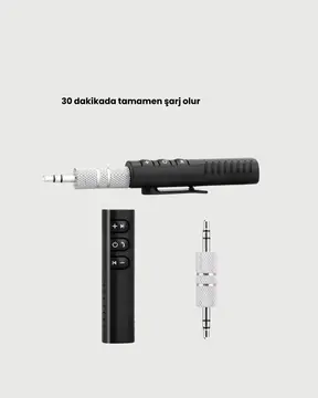 Mini Bluetooth Ses Adaptörü – Hoparlör Araç Radyosu ve Kulaklık İçin