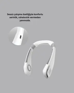 Bıçaksız Güvenli Tasarımlı Sessiz Boyun Fanı