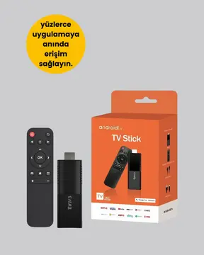 Android TV Stick 4K Ultra HD Görüntü Destekli