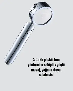 Su Basıncını Artıran Sızdırmaz Duş Başlığı