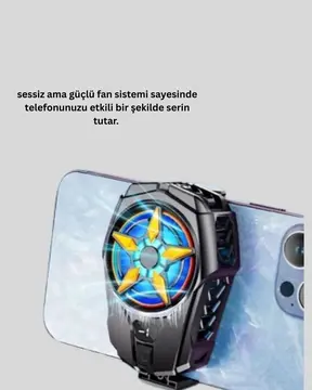 Oyunlar İçin Güçlü Telefon Soğutucu Fan Dijital Ekranlı