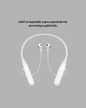 USB Şarjlı Uzun Ömürlü Boyun Askılı Bluetooth Kulaklık
