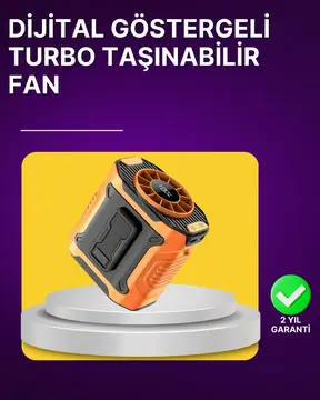 100 Kademeli Hız Ayarlı Taşınabilir Bel ve Boyun Fanı