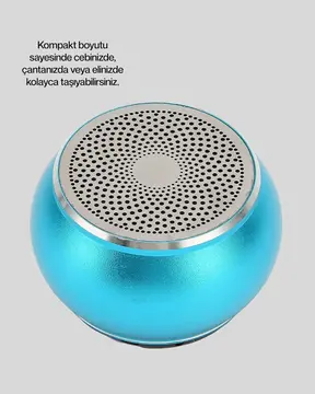 Mini Bluetooth Speaker | Uzun Pil Ömrü Şık ve Hafif Tasarım