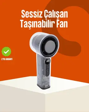 Yüksek Hızlı Şarjlı Fan | Kamp Ofis ve Açık Hava İçin İdeal