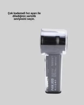100 Kademeli Ayarlanabilir Mini Fan | Dijital Ekranlı Serinletici