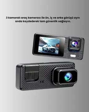 Full HD 1080P Araç Kamerası | Gece Görüşlü Döngü Kayıt ve Geri Görüş