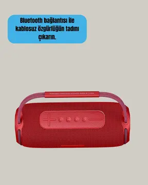 20W Güçlü Ses Çift Sürücülü RGB LED Işıklı Bluetooth 5.3 Hoparlör